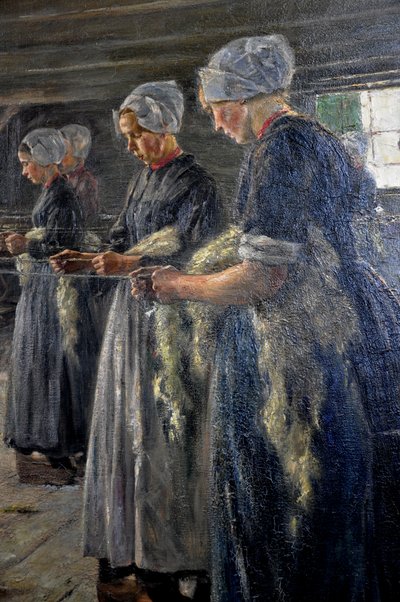 Flax Barn in Laren 1887 by Max Liebermann